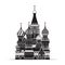 Saint Basil cathedral , Moscow, vector symbol