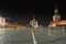 Saint Basil Cathedral at night in Moscow
