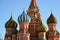 Saint Basil Cathedral and Vasilevsky Descent of Red Square in Moscow, Russia