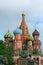 Saint Basil\'s Cathedral and monument to Minin and Pozharsky on R