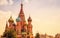 Saint Basil`s Cathedral in Moscow