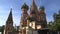 Saint Basil\'s Cathedral tilt up wide view