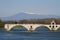 Saint-Benezet bridge and Mont Ventoux