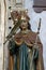 Saint Blaise, statue on the Saint Anthony of Padua altar in the Church of Saint Barbara in Carevdar, Croatia