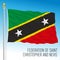 Saint Christopher and Nevis, Saint Kitts, official national flag, america