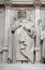 Saint Dominic, statue on the facade of Saint Augustine church in Paris
