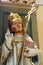 Saint Fabian, statue on the altar of St. Anthony in the Church of the Holy Name of Mary in Kamanje, Croatia