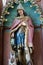 Saint Florian statue on the altar Saint Florian in the church of St. Nicholas in Krapina, Croatia