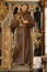 Saint Francis of Assisi, statue on the altar Immaculate Heart of Mary in the church of St Joseph in Grubisno Polje, Croatia