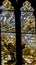 Saint Francis Stained Glass Altar Santa Maria Frari Church Venice Italy