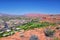 Saint George hiking trail Owenâ€™s Loop via Brooks Nature Trail views of sandstone mountains