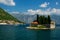 Saint George monastery on island in Boka Kotor bay, Montenegro