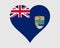 Saint Helena Heart Flag. St. Helenian Love Shape Flag. Saint Helena, Ascension and Tristan da Cunha Banner Icon Sign Symbol