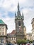 Saint Henry Tower is a 65 metres high belfry of the Church of Saint Henry on Senovazne Square in Prague