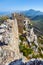 Saint Hilarion Castle on a mountain