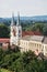 Saint Ignatius church, view from Esztergom basilica, Hungary, tr