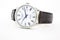 Saint-Imier, Switzerland, 2.02.2020 - Longines automatic chronometer silver steel body with bracelet watch close-up