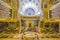 Saint Isaac`s Cathedral, interior. Ornate religious edifice with gold dome - Saint Petersburg, Russia