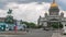 Saint Isaac's Cathedral and the Monument to Emperor Nicholas I timelapse, St. Petersburg, Russia