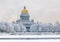 Saint Isaac\'s Cathedral in winter, Saint Petersburg, Russia