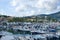 Saint-Jean-Cap-Ferrat, France, September 2021. Parking of yachts and boats in the Cote d`Azur resort in the Provence