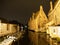 Saint John Hospital and water canal in Bruges by