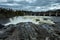 Saint John River with the Grant Falls in Canada