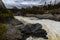 Saint John River with the Grant Falls in Canada