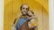 Saint Joseph and baby Jesus catholic image