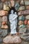 Saint Joseph Child with Cross Statue in Stone Grotto