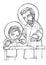 Saint Joseph and Jesus Christ as child