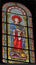 Saint King Louis Stained Glass Nimes Cathedral Gard France