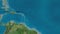 Saint Kitts and Nevis channeled. Satellite