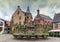 Saint-Leon fountain in Eguisheim, Alsace, France