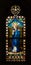 SAINT LOUIS, UNITED STATES - MARCH 11: Stained glass of Mater Do
