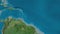 Saint Lucia channeled. Satellite