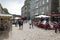 Saint Malo People Dining Near Art Market