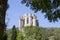 Saint Marie abbey in Lagrasse in summer