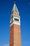 Saint Mark campanile, bell tower in Venice in a sunny summer day