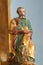 Saint Mark the Evangelist, statue on the main altar in All Saints Church in Bedenica, Croatia