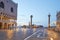 Saint Mark square, nobody in the early morning in Venice