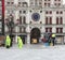 Saint Mark Square in Venice during the tide and the Clock Tower