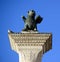 Saint Marks Winged Lion Venetian Symbol Column 12th Century Originally from Constantinople Venice Italy