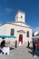 Saint Martin en Re - Ile de Re  Nouvelle Aquitaine / France - 05 04 2019 : church in touristic village in islande de Re