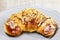 Saint Martin\'s croissant. Traditional polish cake