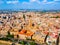 Saint Mary Cathedral aerial panoramic view in Murcia