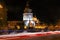 Saint Michael Monastery Night Traffic Kiev Ukraine