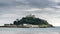 Saint Michael`s Mount with dramatic skies,Mount`s Bay,Southern Cornwall,England,UK