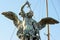 Saint Michael statue at top of Castel Sant`Angelo in Rome
