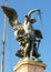 Saint Michael statue at top of Castel Sant`Angelo in Rome